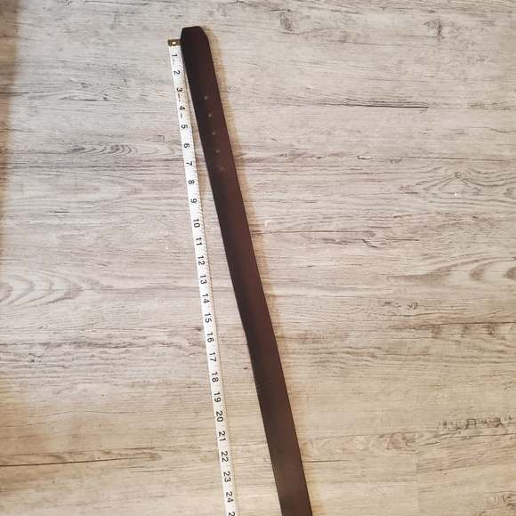 brown leather Carhartt belt pewter buckle size 3XL high quality adjustable - Picture 8 of 12